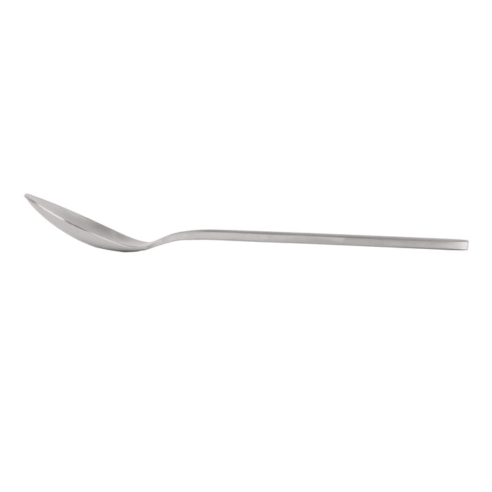 Silver 20cm Stainless Steel Dessert Spoons - Pack of 4