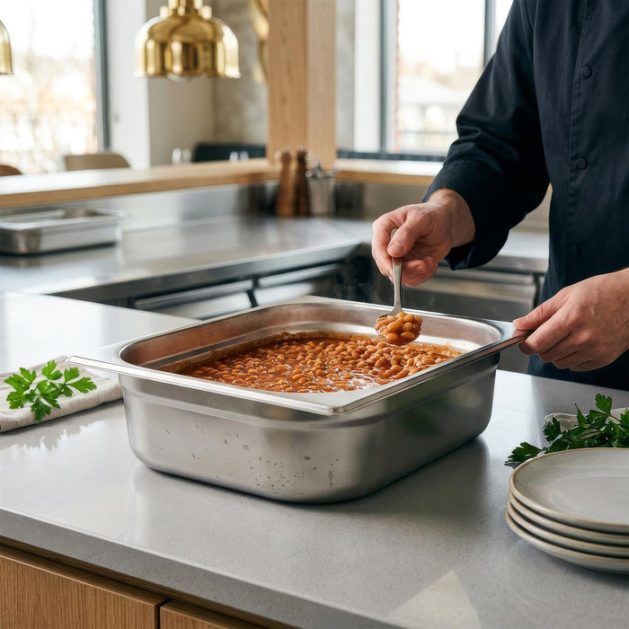 Stainless Steel Gastronorm Container - 1/2 100mm - 5.5L