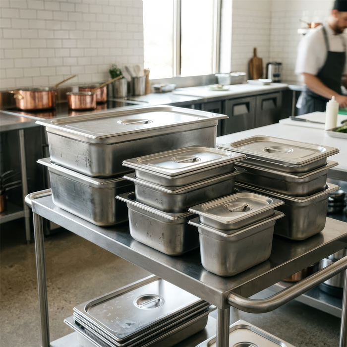 Stainless Steel Gastronorm Container Lid - 1/2