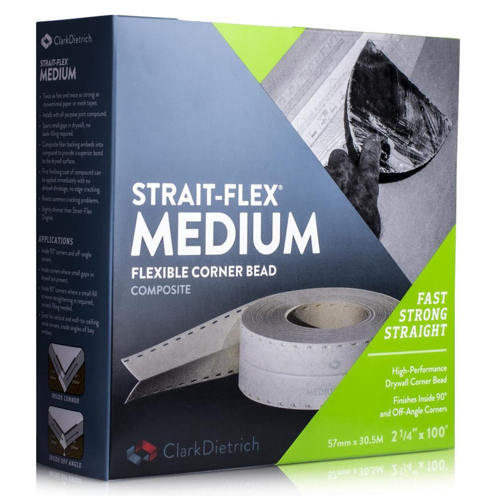 Strait-Flex Medium Flexible Corner Bead – 2 1/4″ x 100'