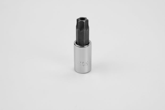 T55 3/8" Drive Tamper Proof Torx Chrome Bit Socket