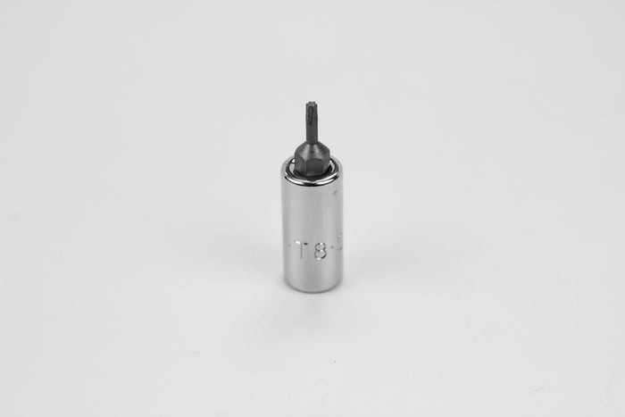 T8 1/4" Drive Torx Chrome Bit Socket