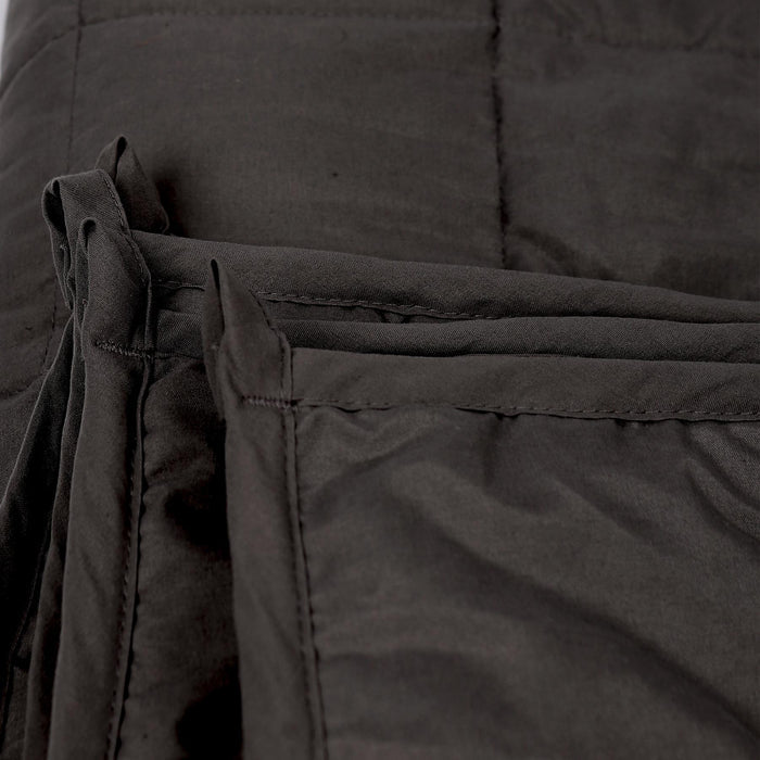 Weighted Blanket with Storage Bag - 125 x 180cm - 6kg - Black